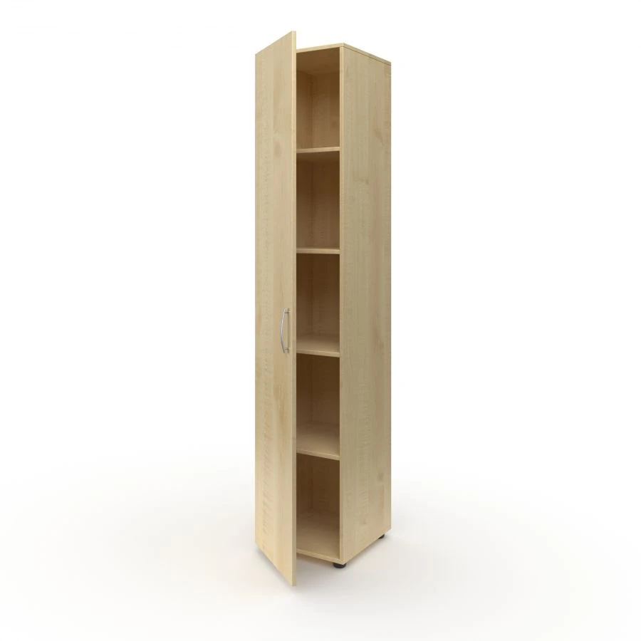 Closed narrow cupboard for teaching aids