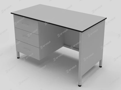 Single-Cabinet Table — Front View