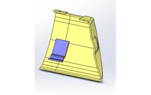 Roof profile cover plate front left complete 5299-40-5702153