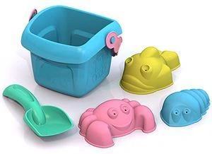 Set No. 2 "Summer" SHKODA (bucket small+sovok small+3 moulds) (in a net).