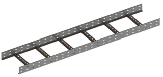 KTU 000x00 reinforced ladder-type cable ladder, with overall dimensions from 150x50-3000 mm to 1000x200-9000 mm, with thickness