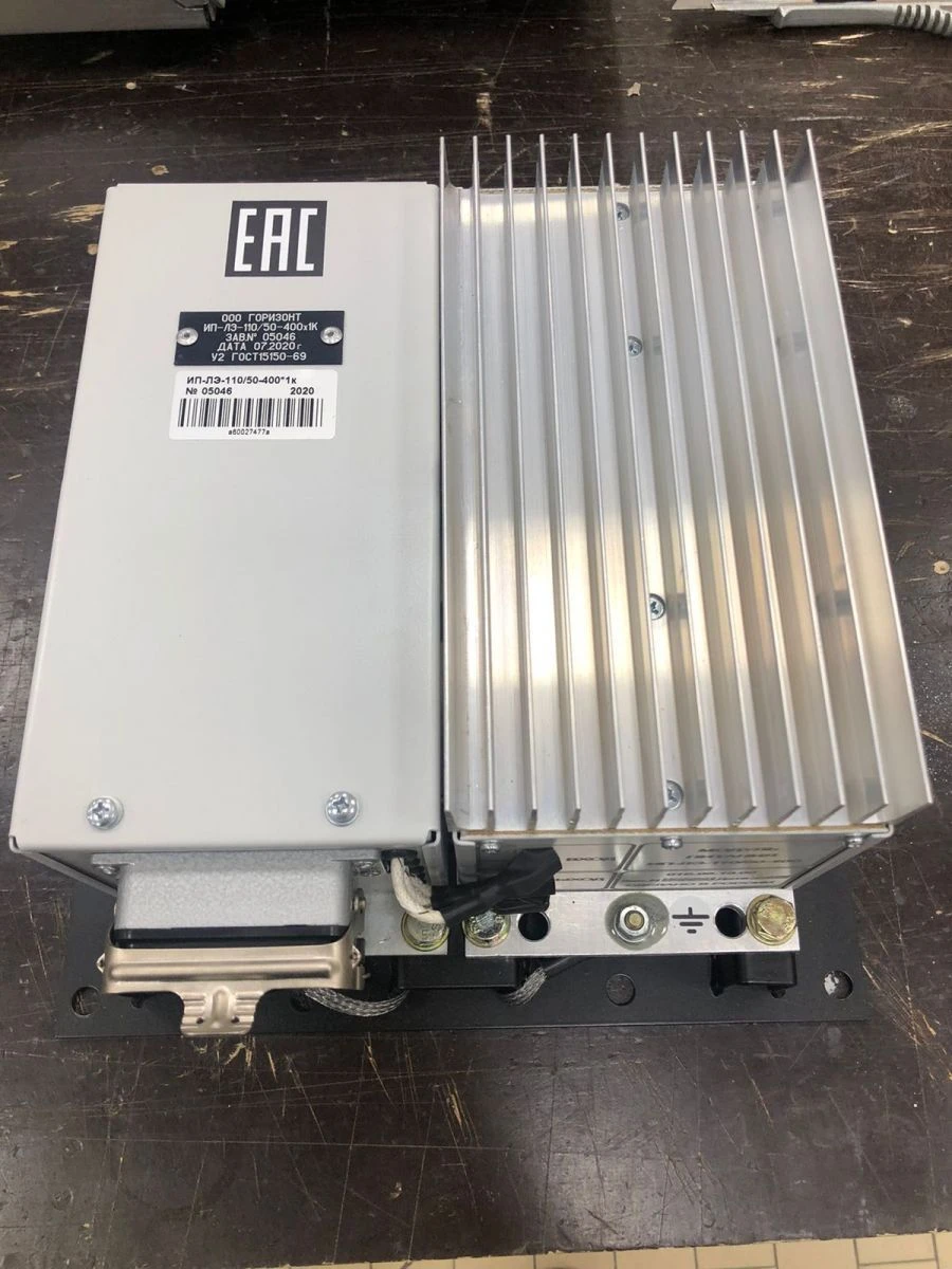 Power supply source of locomotive electronic equipment IP-LE-110/50-400x1k 100b.08.00.00.00-02