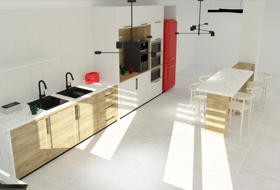 Kitchen furniture of STK series