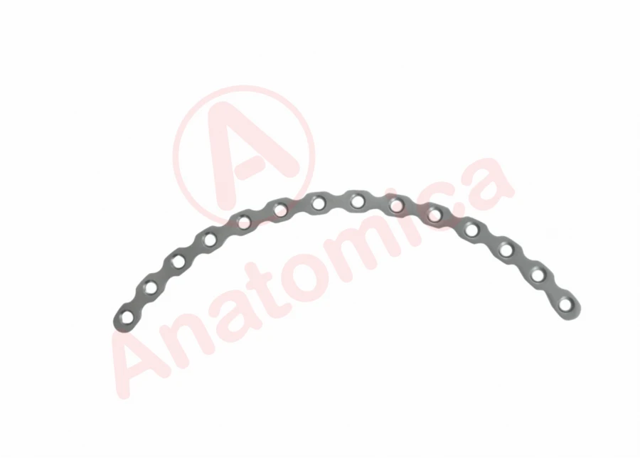 Curved reconstructive plate