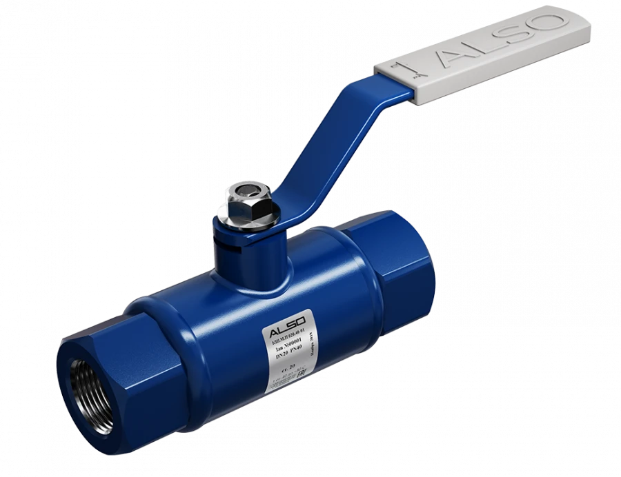 All-welded steel ball valve ALSO series RS coupling full bore DN15 PN40 of 09G2S steel