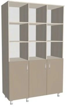 Medical cabinet three-sectional (open) KSShm 3-03