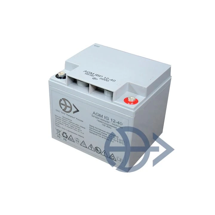 Lead-acid stationary hermetically sealed maintenance-free AGM IBP 12-40 battery