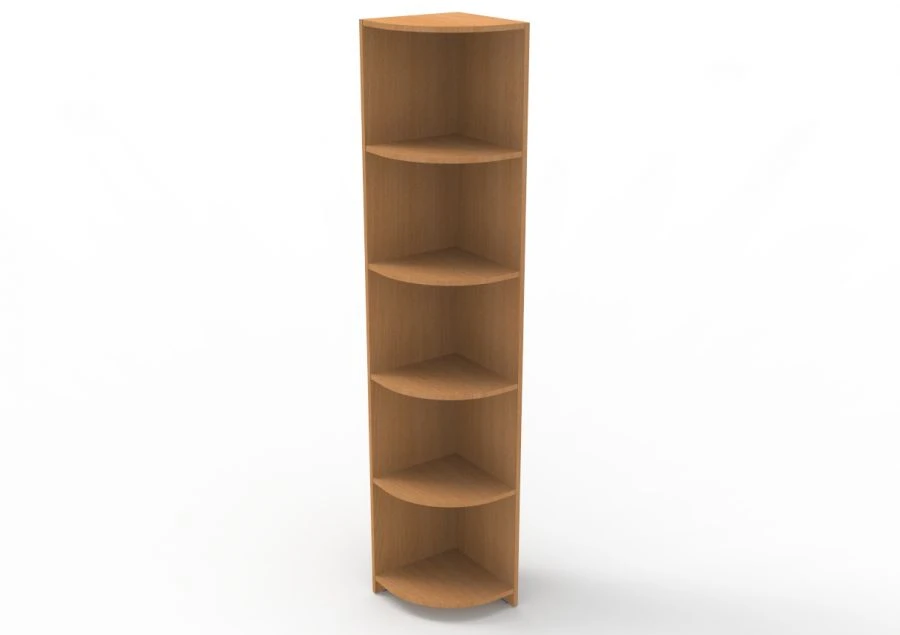 Corner cabinet for newspapers and magazines