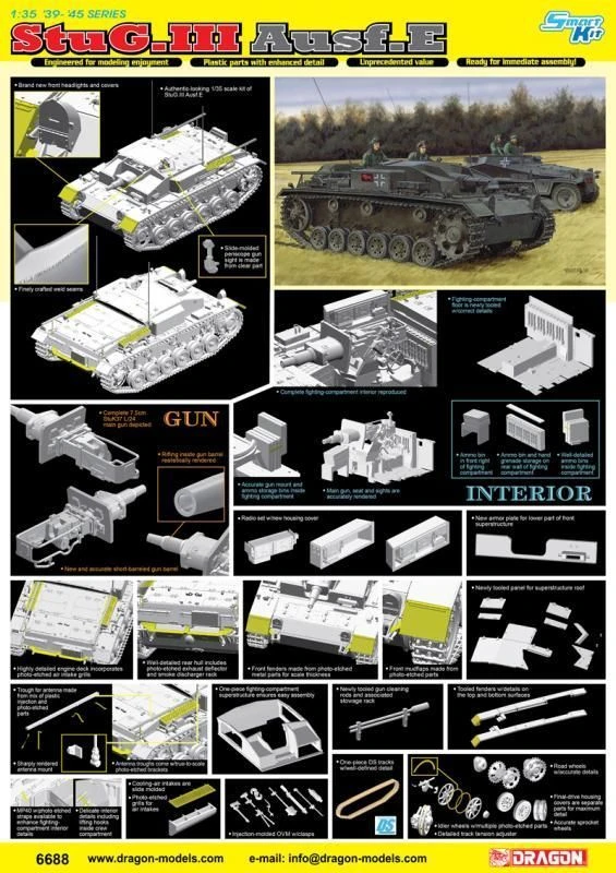 Assemblage model German self-propelled gun StuG.III Ausf.E