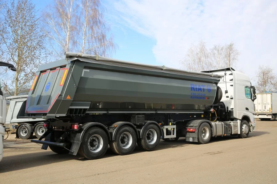 Semitrailer - tipper, modification 924900, configuration 924900-33H2, with "BPV-Ost" axles: HSFALM 9010-15 V36 ECO-PLUS 3 61.68.