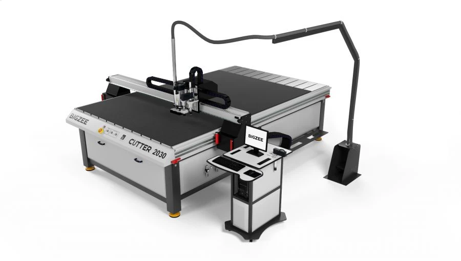 Numerically controlled flatbed cutting plotter machine BIGZEE CUTTER DS