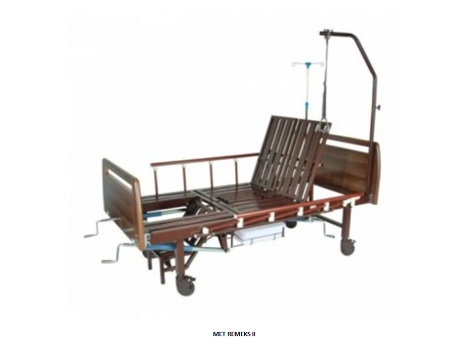 Functional medical bed with toilet unit MET, version MET REMEKS II
