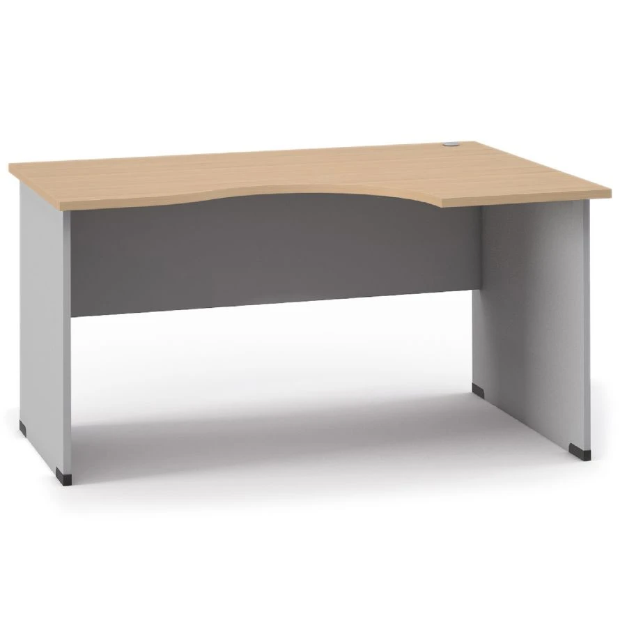 EG7 Ergonomic desk (right) on supports from office furniture set "Unica"