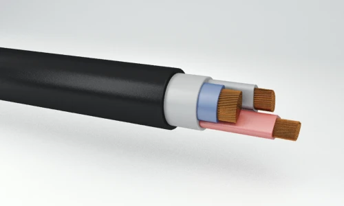 Power cables, flame-retardant, not spreading combustion, with copper conductors with plastic insulation, with low smoke and gas