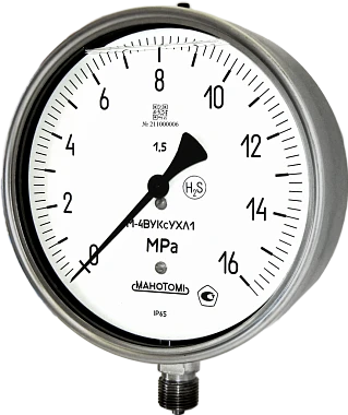 Vibration resistant MV-4VUKS vibration indicating manovacuum gauges