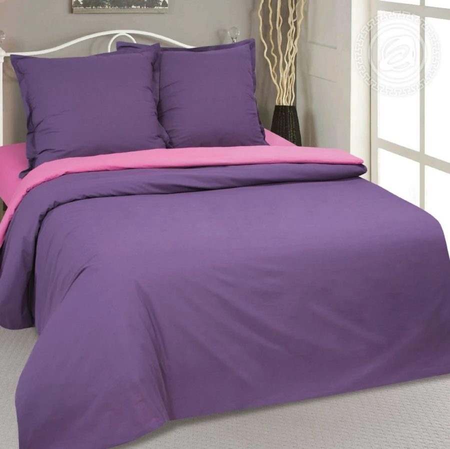 Bed linen (pillowcases, sheets, duvet covers) in sets of cotton fabrics