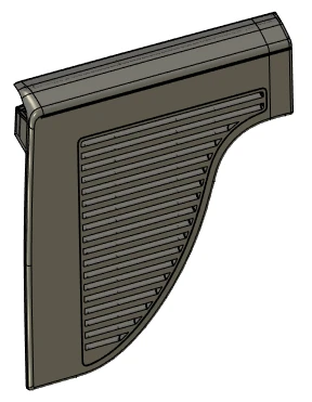 GARNITURE LAT G COFFRE AR/ Left boot side trim 96815615ZD