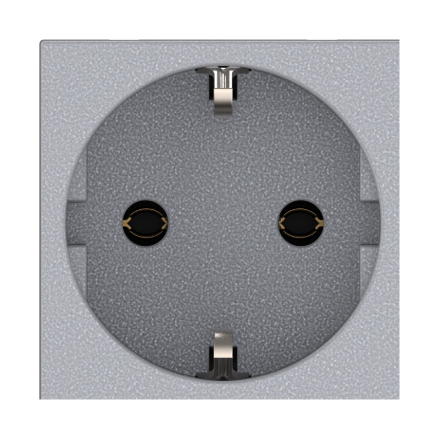CADUCEUS ALING HIDE SP receptacle with grounding without blinds, modular 45x45, 16A, 250V~, with horizontal socket arrangement,