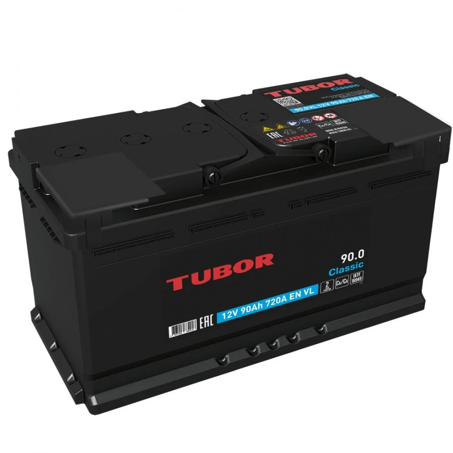 Accumulator battery starter lead-acid TUBOR Classic 6ST-90.1(0) VL