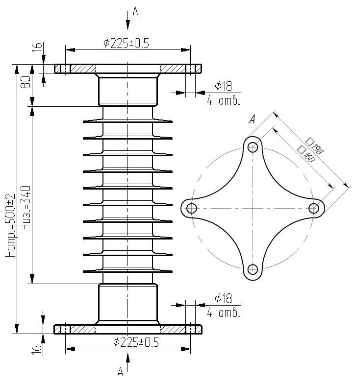 Insulator OSC 20-35-G04-3 UHL1