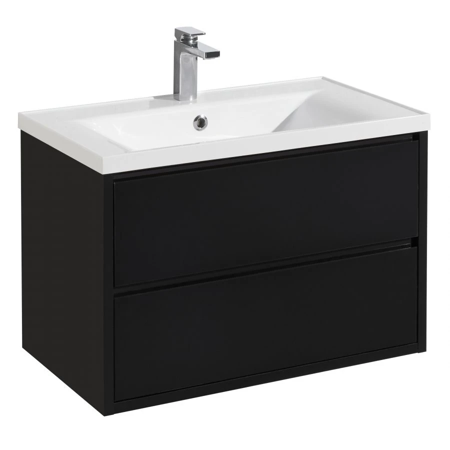 Cabinet under sink Aquaton Rimini 80 black 1A138301RN9501.A138.3.01R.N95.0
