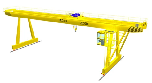 Gantry crane with lifting capacity up to and including 1500 tonnes