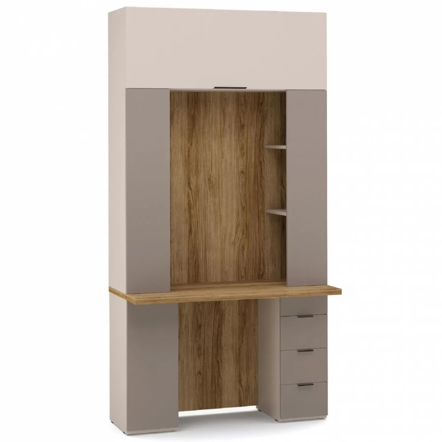 "SOHO" EEC-02.DS/DV, Desk with section HC2 (mocha) from the set of modular furniture "SOHO".
