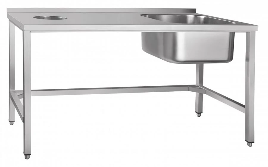 Table for prewashing and waste collection SPSO-7-5
