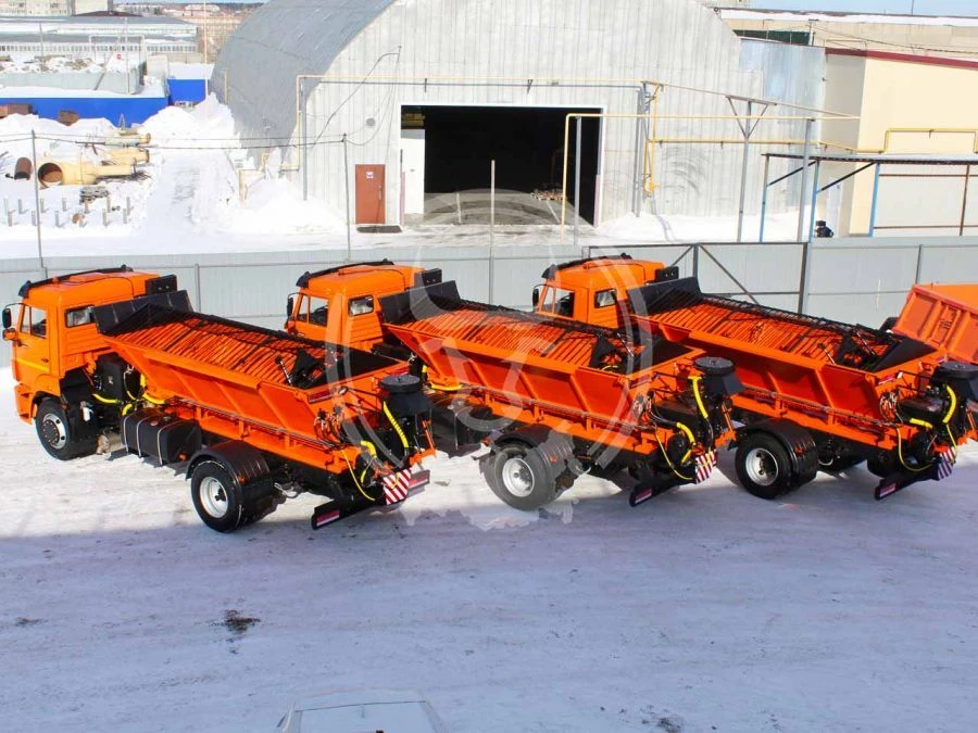 Truck sand spreader APR 7.0 (43253) model ST. 010 on the basis of KAMAZ 43253-G5 chassis