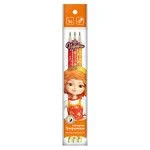 Graphite pencils "VKF" "Princesses" TSR-3P-03 Set of graphite pencils round with eraser OPP "Varya" sharpened TM (HB) 10 x 3