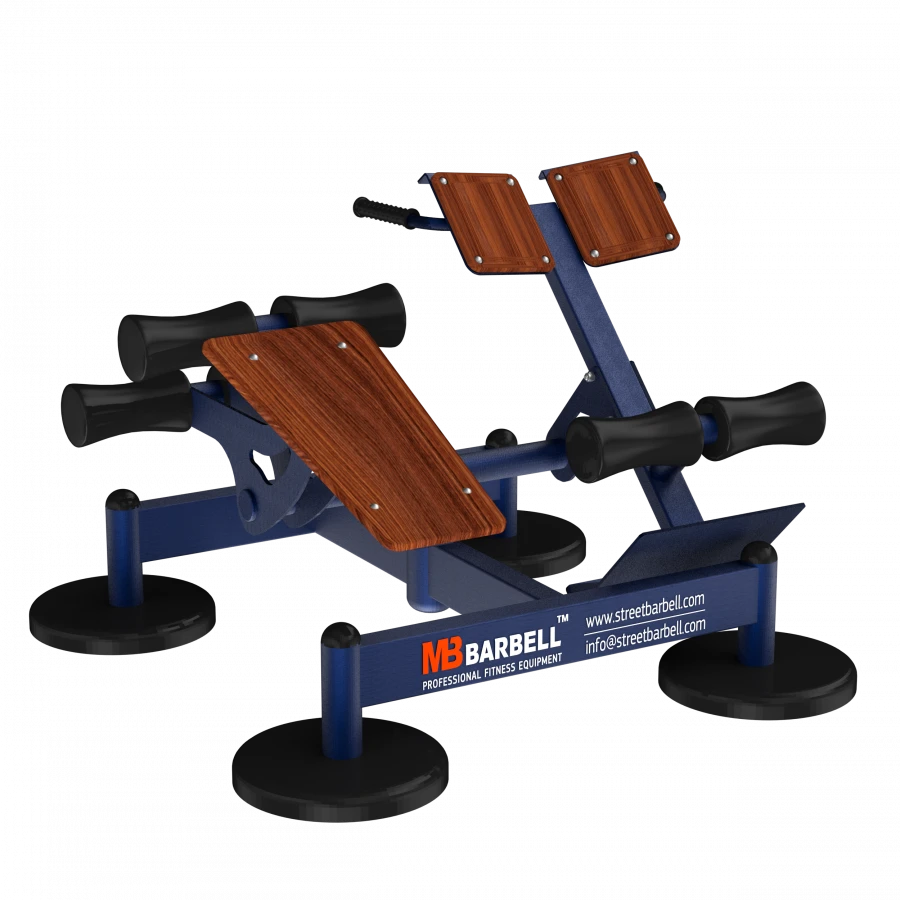 Outdoor exercise machine MB 7.62 Press + Hyperextension.