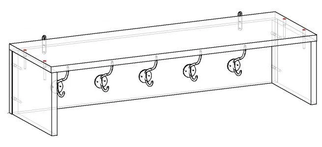 Rack for hallway