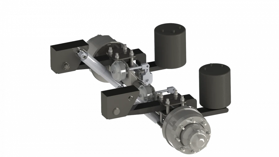 Axle unit 10 t axle unit complete with pneumatic suspension