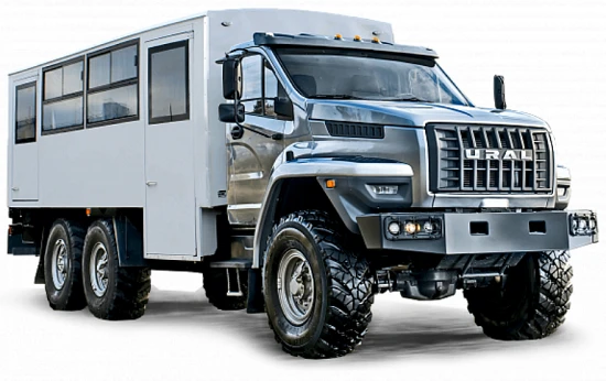 SPTS Ural 32551-73 with "NEXT" type cab (Equipment variants: YaMZ CP: 0905, 1205, 1105, 1909 and their configurations; YaMZ clut