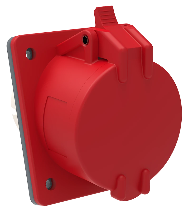 PSN42-032-4 Recessed socket SSI-424 32A-6h/380-415V 3P+RE IP44 MAGNUM IEC