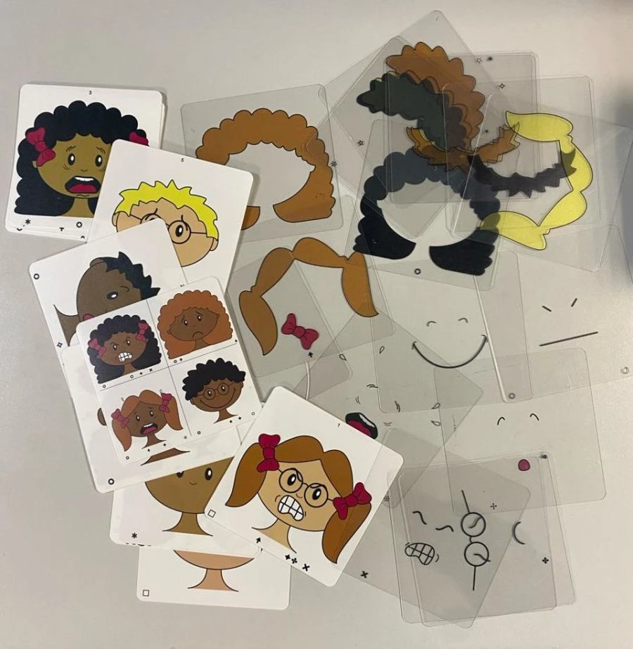 The game "Faces and Feelings."
