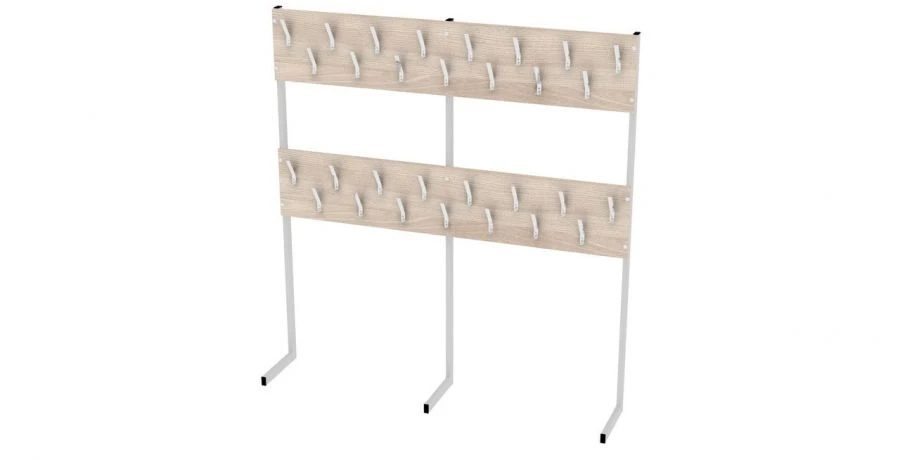 Single-sided floor rack for 30 places 1530x300x1600mm (WxHxH)