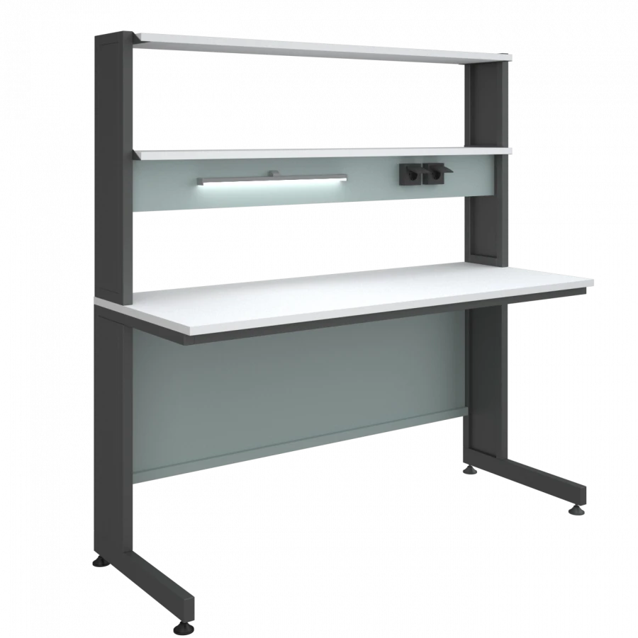 High laboratory table with extension 2