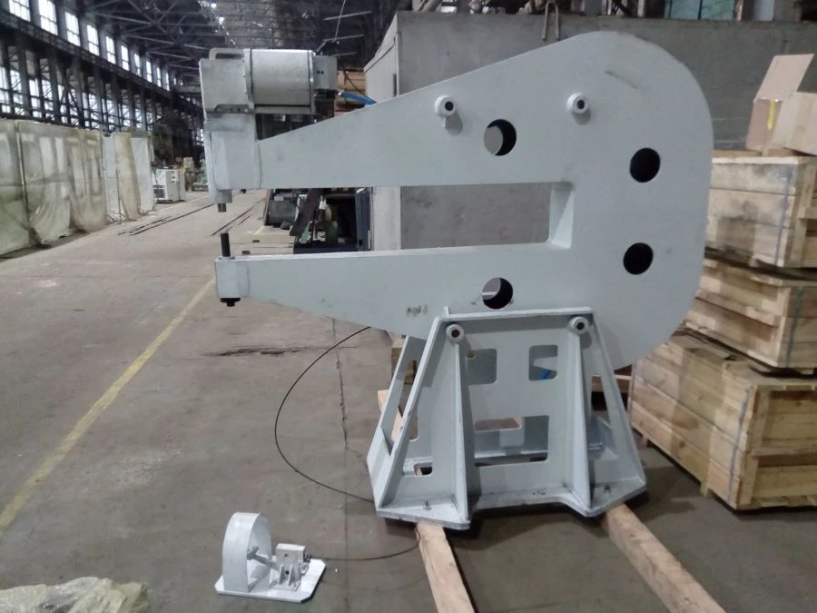 Pneumatic lever press for single riveting