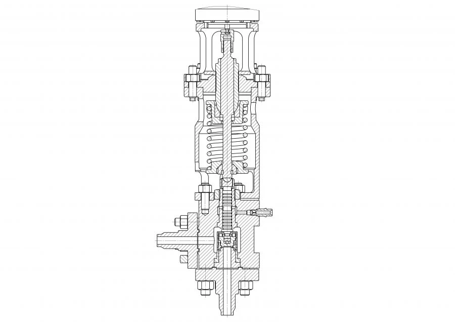 Safety devices: pulse valves, type: IK 100A, DN 20, with working pressure up to 13,7 MPa