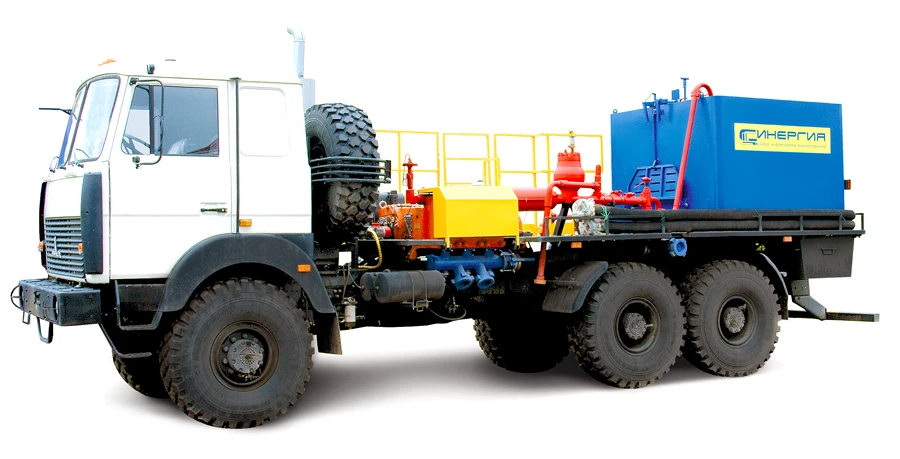 Pumping unit for well cementing CIN35.64 on chassis MAZ-6317F9