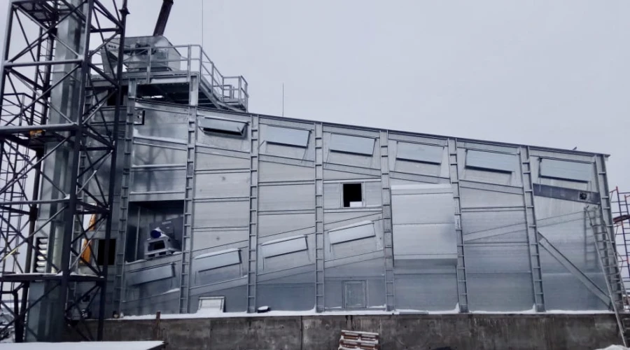Continuous flow double grain dryer model SGH-40