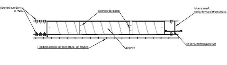 Anodic earthing electrode ferrosilide for deep earthing complete type AZF.PTM.G.K
