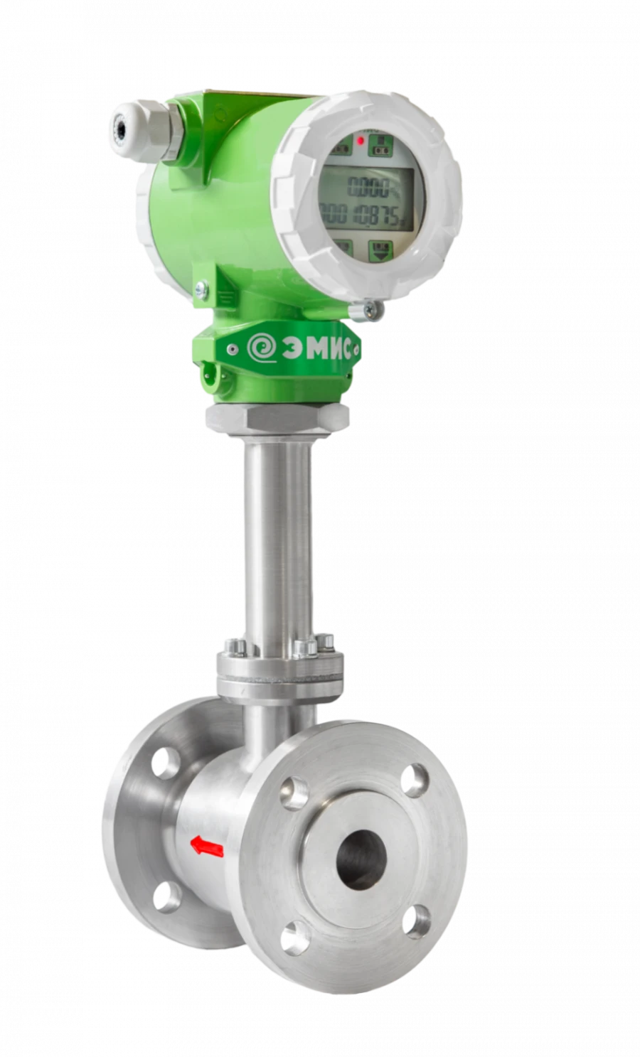 Vortex flow meters EMIS-VIKHR 200 with analogue output signal 4- 20mA, frequency-pulse and (or) digital outputs