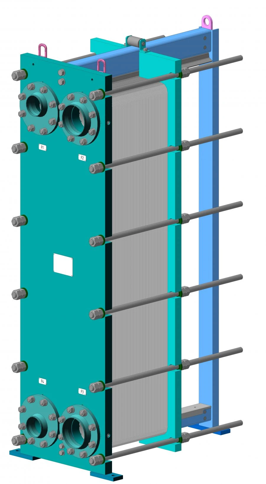 Collapsible plate heat exchangers type PHE