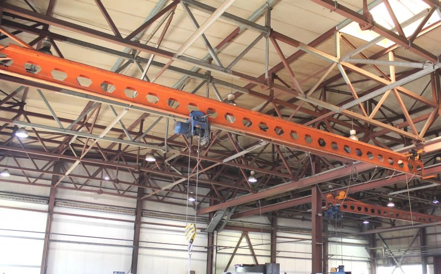 Single girder overhead electric overhead travelling crane, suspended