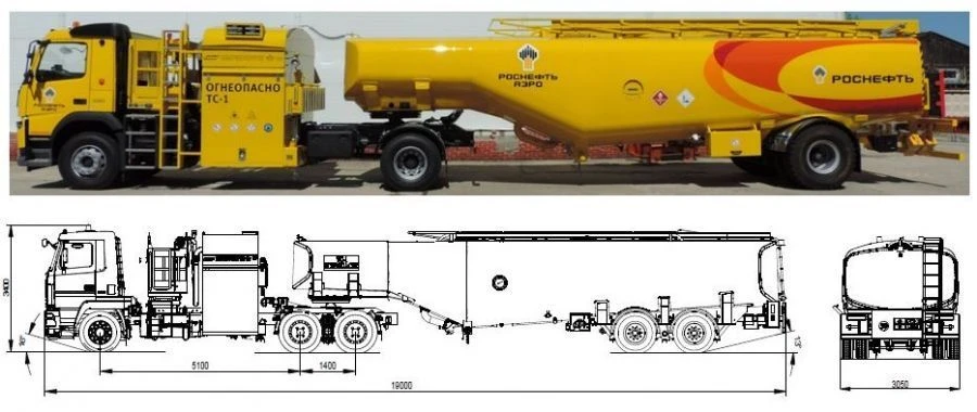 Aerodrome refuelling tankers - TZA (without the right to drive on public roads) with a capacity of up to 48000 litres