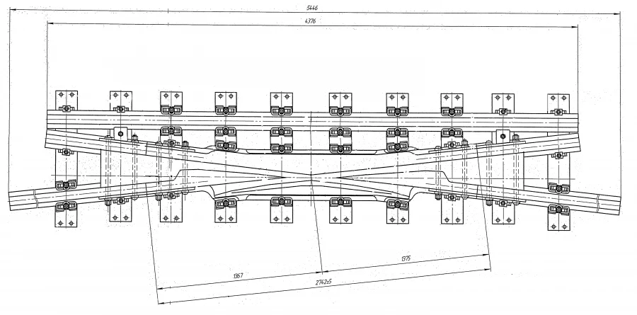 Blunt cross of type P65 of grade 2/9 of project H02.001.4000.00