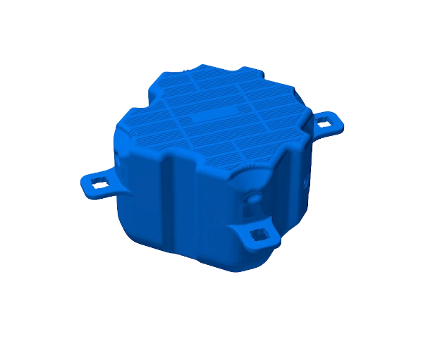 Polyethylene buoyancy module for construction of floating objects (500mm x 500mm x 400mm (LxWxH)) (SFII 400)