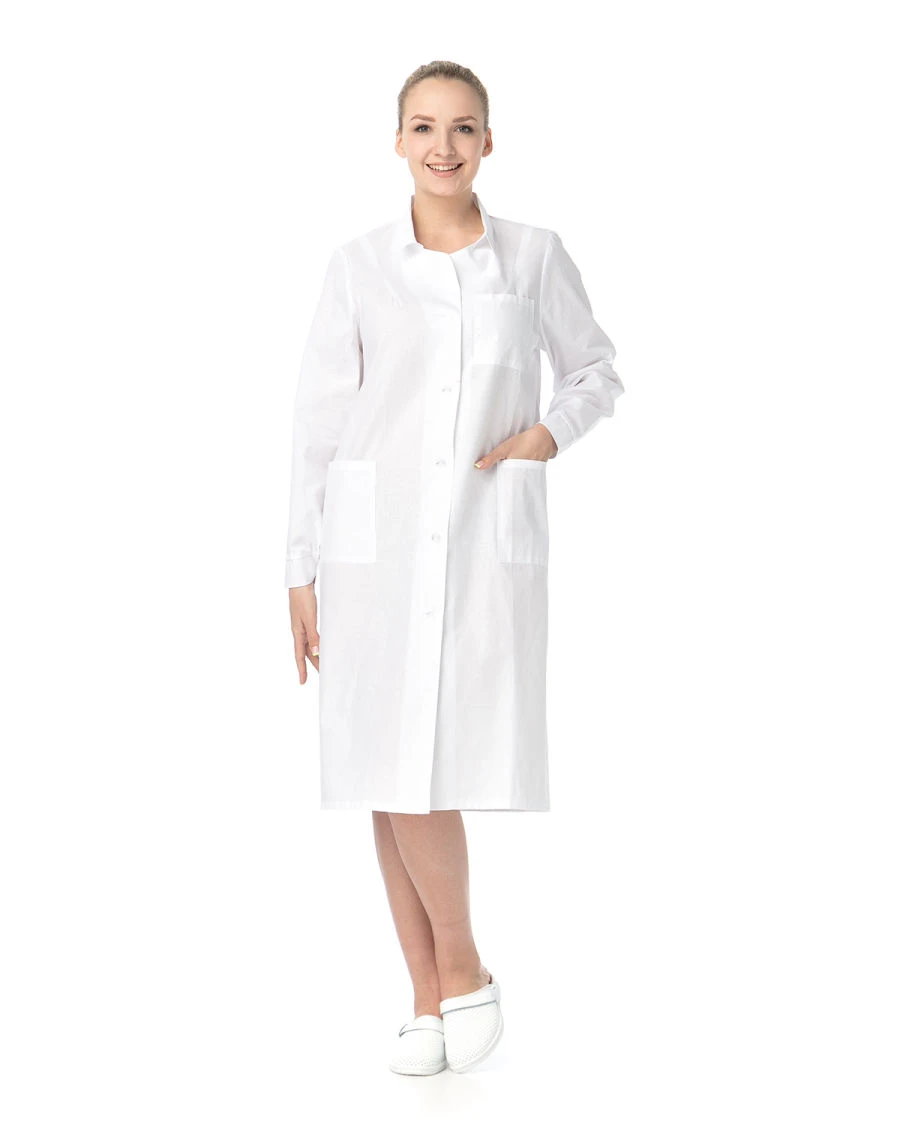 White female gown, bleached calico GOST
